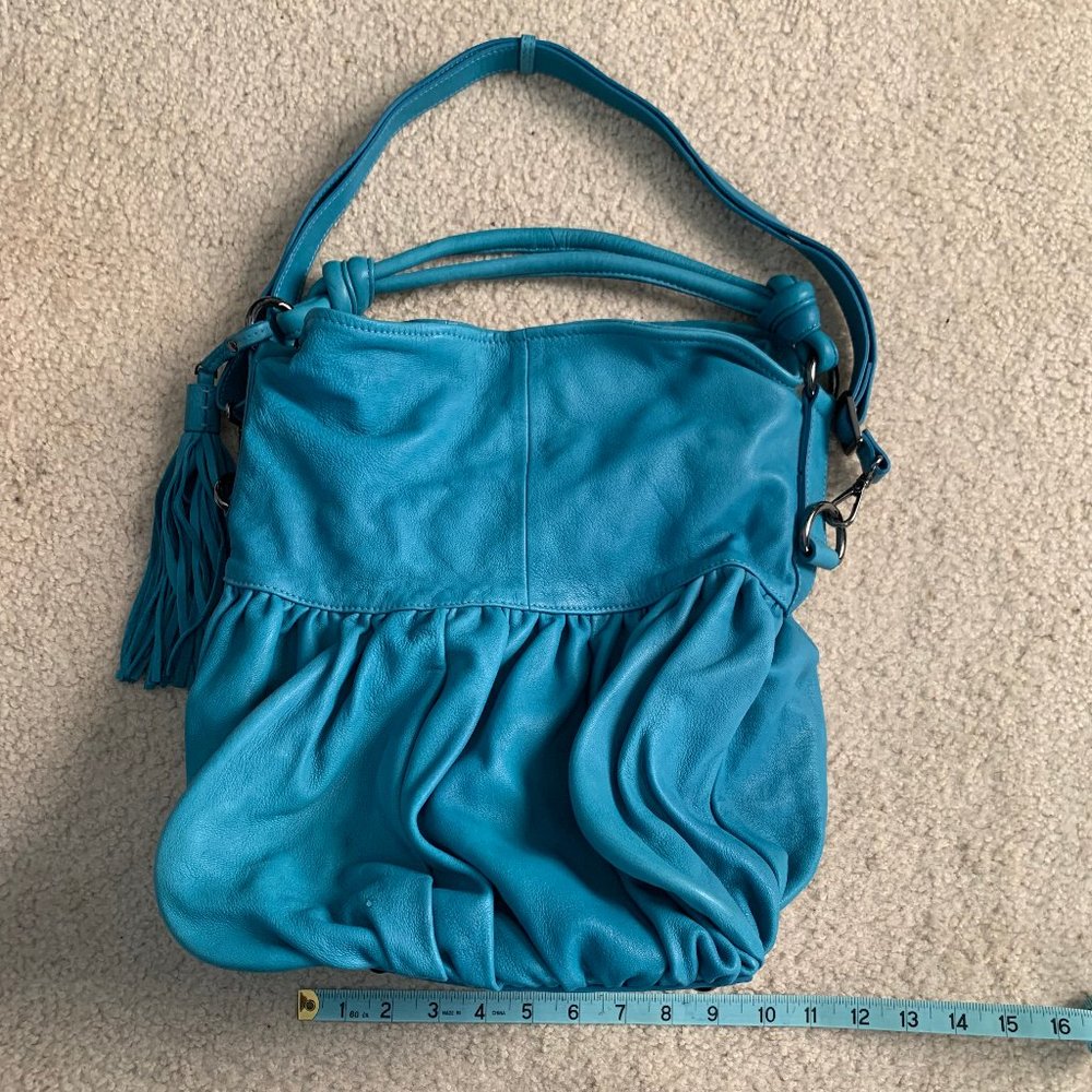 Stunning Blue Soft Bod Bag by Sabrina Roy